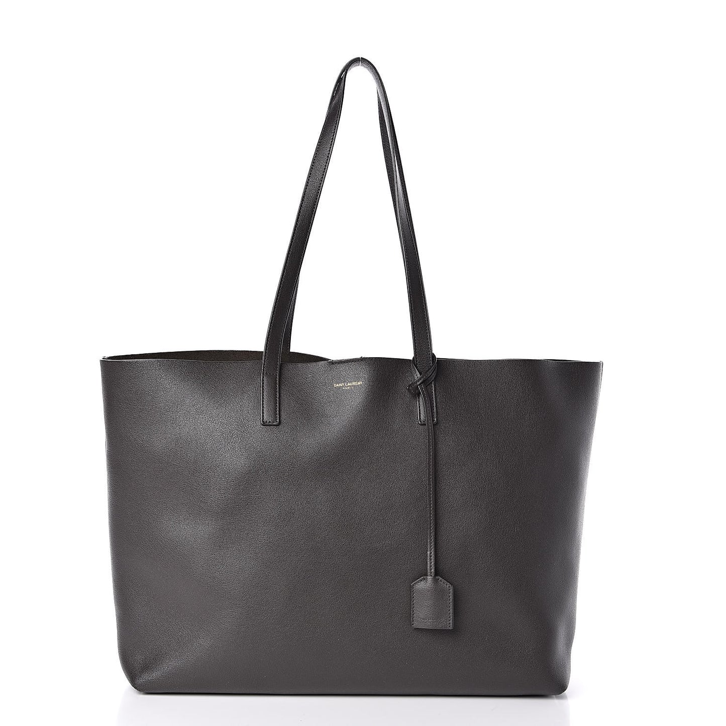 Calfskin Large Shopping Tote Dark Grey