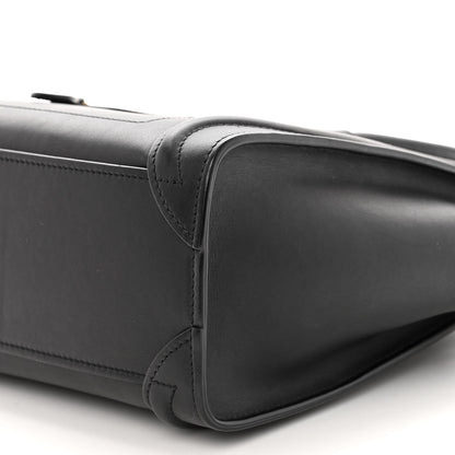 Celine Smooth Calfskin Nano Luggage Black 9 of 9