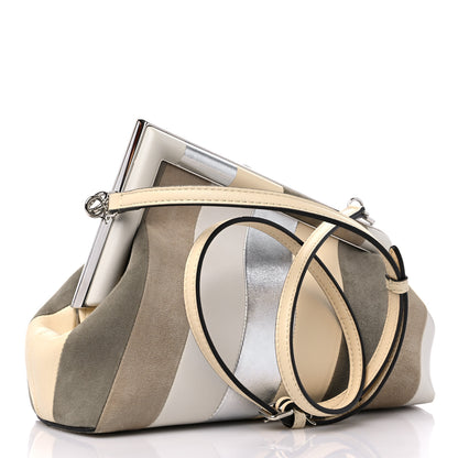 Fendi Nappa Suede Striped Inlay Small Fendi First Multicolor 2 of 10