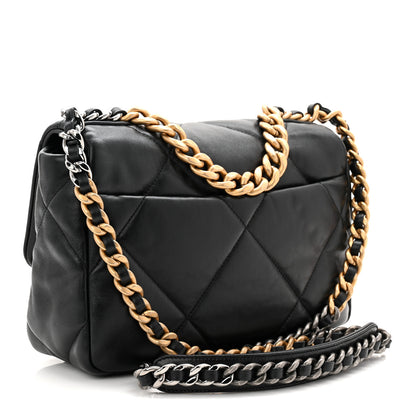 Chanel Lambskin Quilted Medium Chanel 19 Flap Black 4 of 21