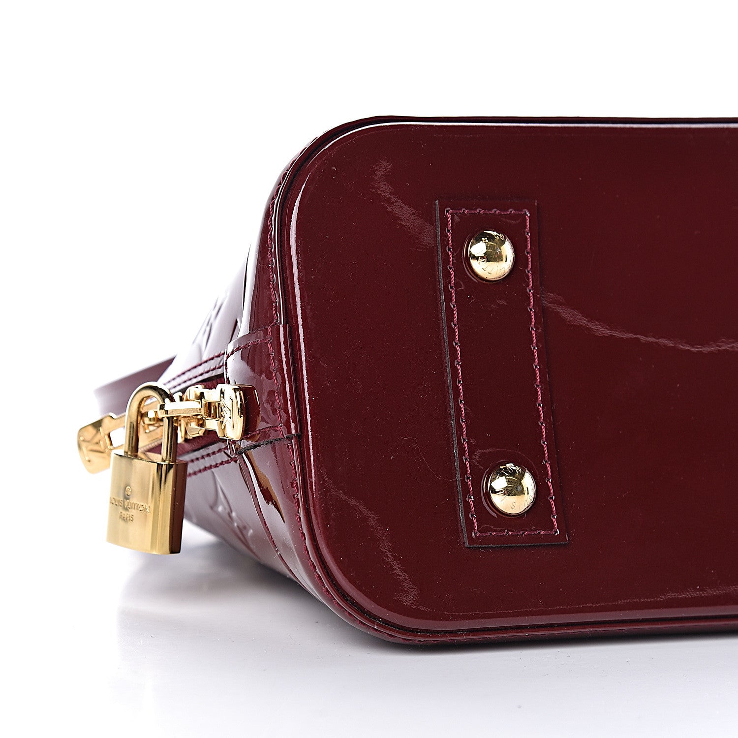 Louis Vuitton Vernis Alma BB Griotte 8 of 10