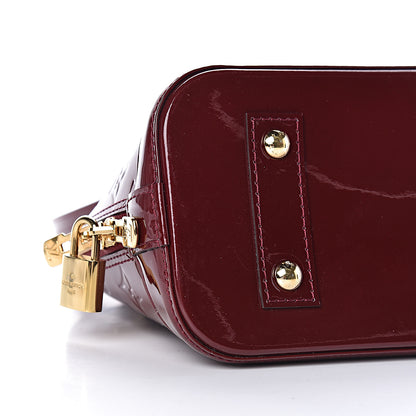 Louis Vuitton Vernis Alma BB Griotte 8 of 10