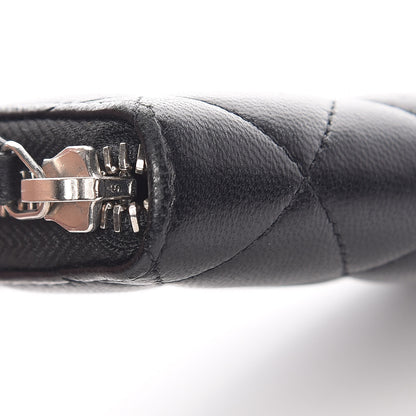 Chanel Lambskin Quilted Zip Coin Purse Black 8 of 11
