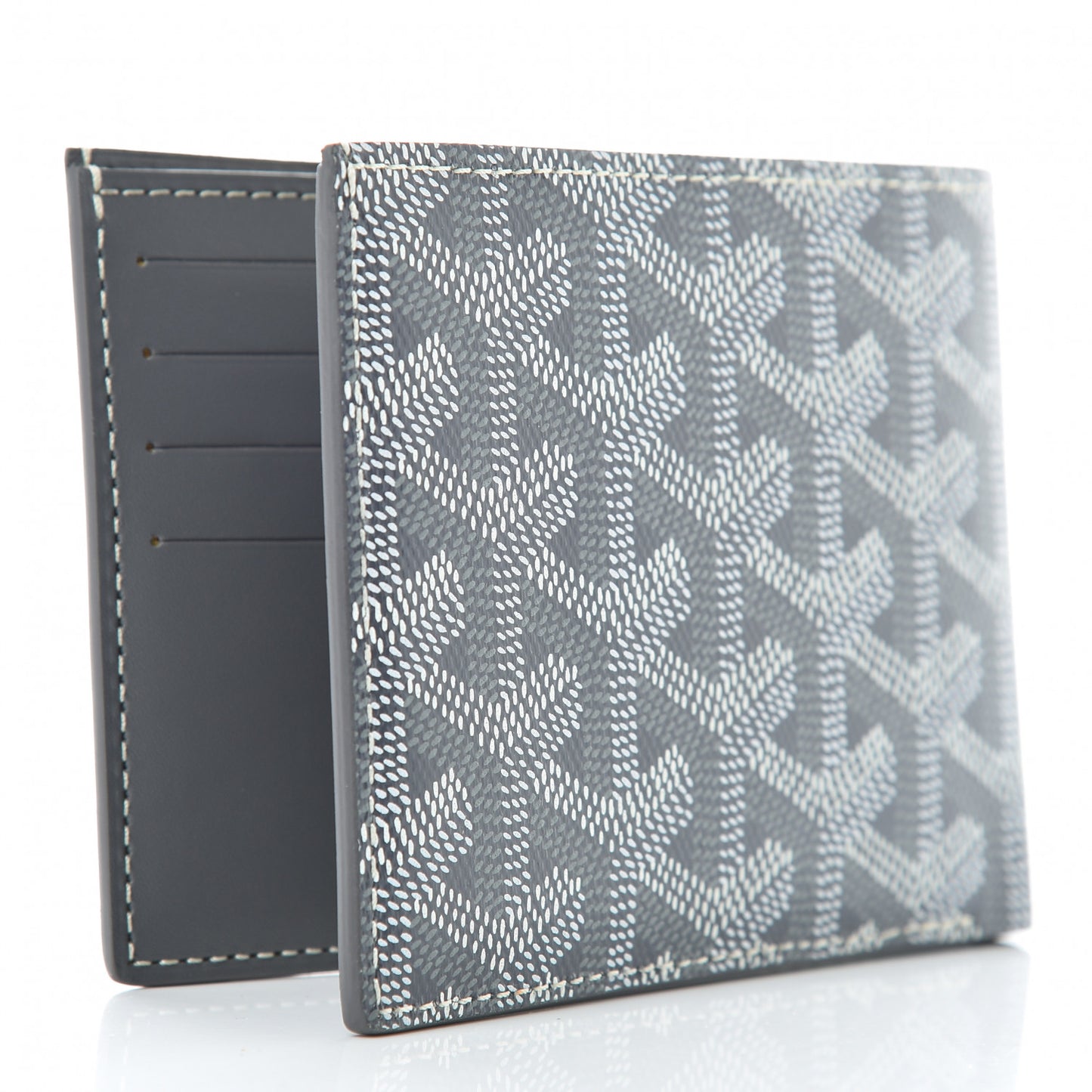 Goyardine Bi-Fold Victoire PM Wallet Grey
