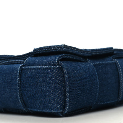 Bottega Veneta Denim Maxi Intrecciato Cassette Crossbody Bag Indigo 10 of 10