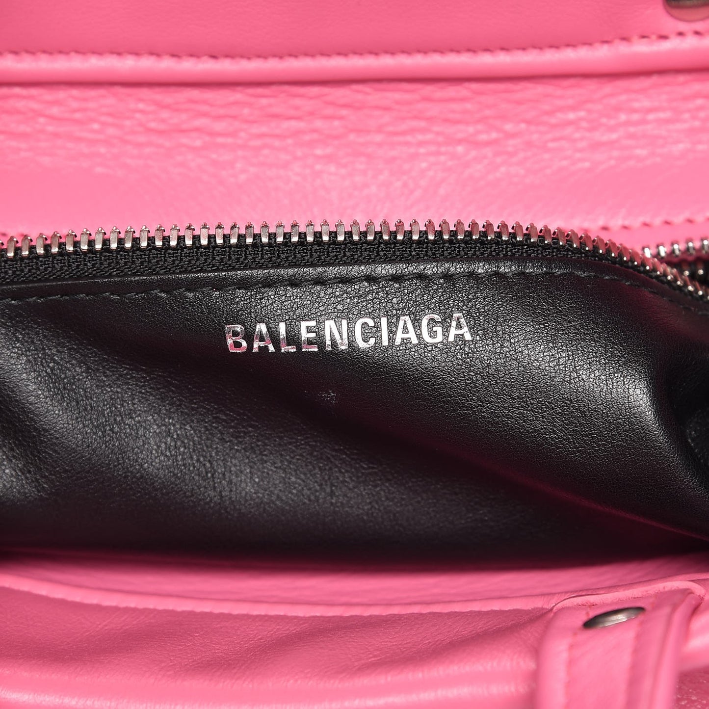Calfskin XS Fringe Laundry Cabas Rose Bubblegum Light Black