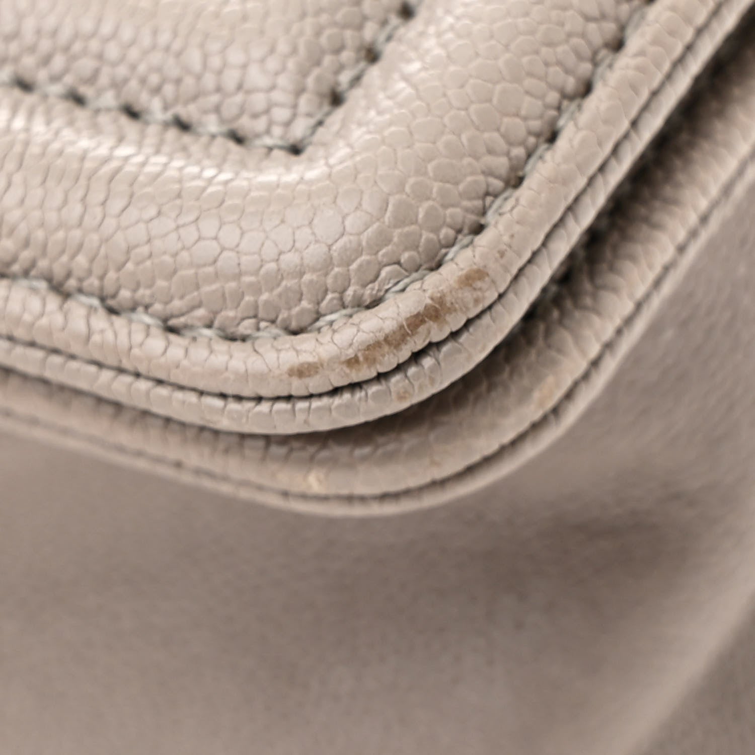 Chanel Caviar Quilted Medium Boy Flap Grey 11 of 11