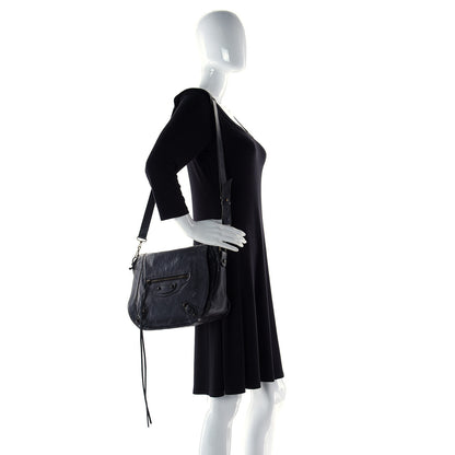 Balenciaga Agneau Classic Hardware Neo Folk Messenger Black 3 of 7