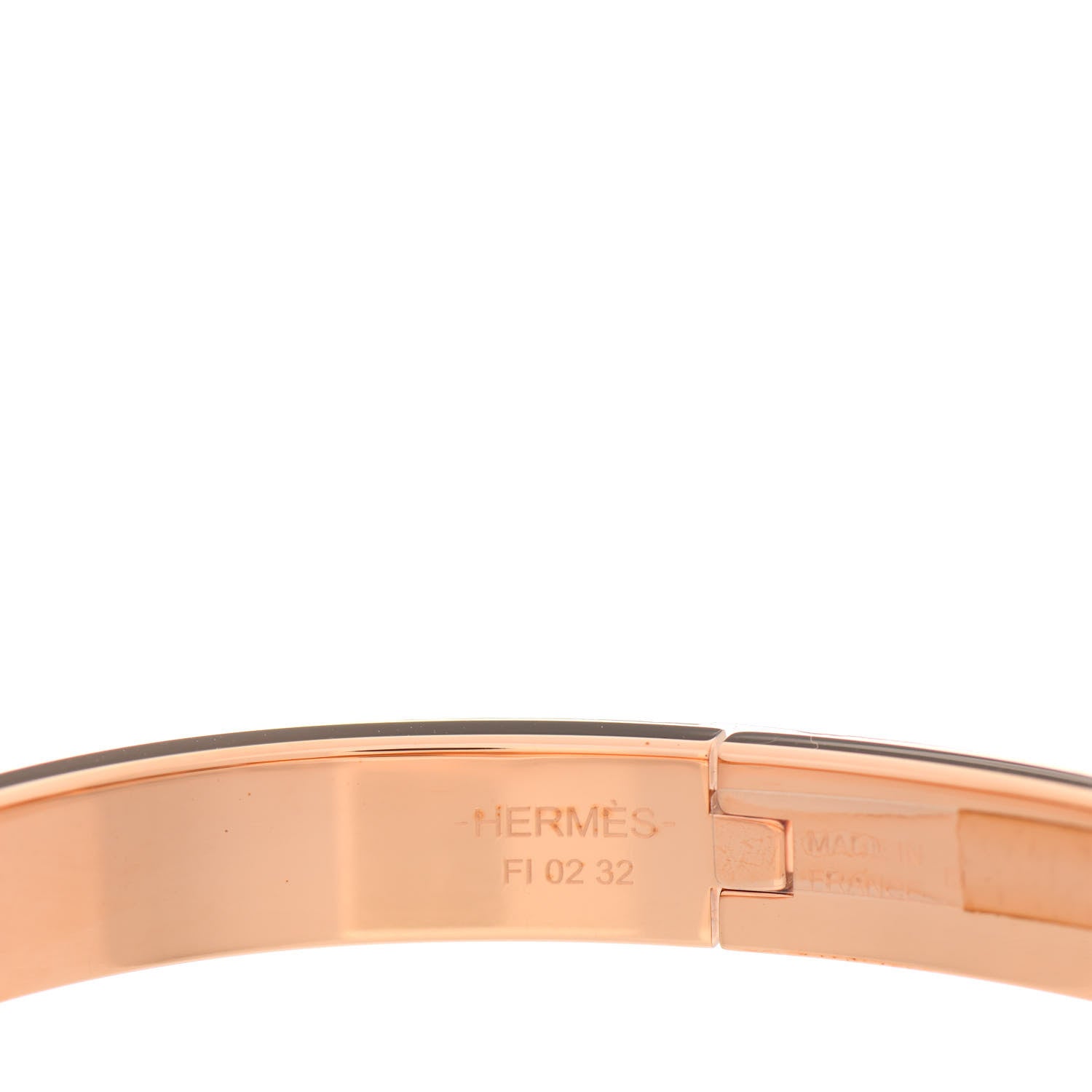 Hermes Enamel Mini Clic Chaine d'Ancre Bracelet GM Creme 3 of 5
