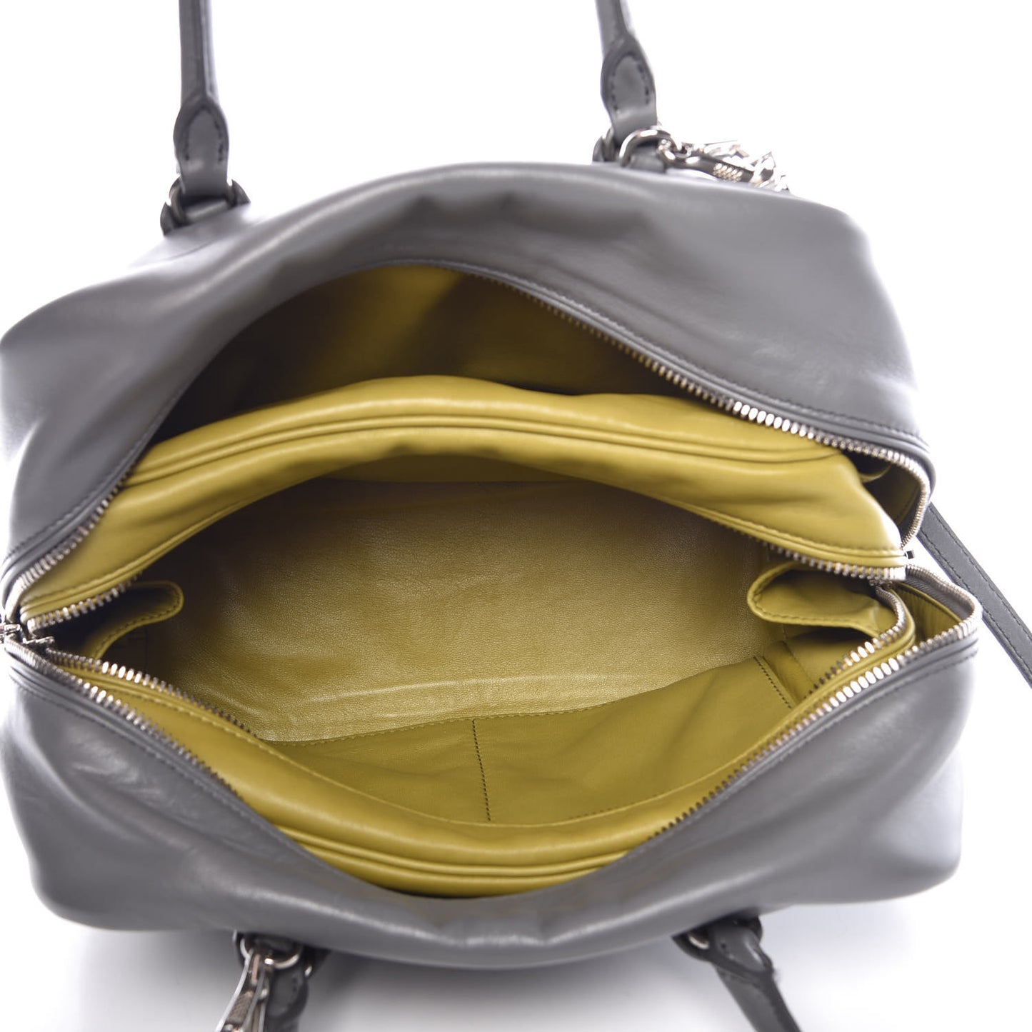 Soft Calfskin Small Inside Tote Marmo Salvia