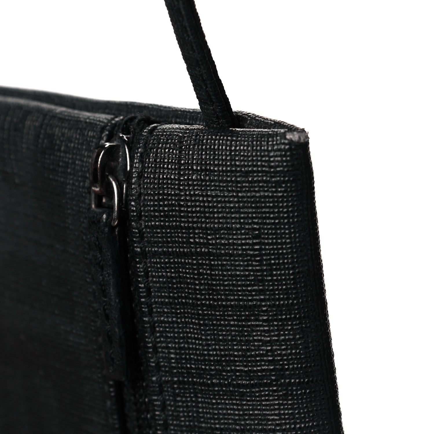 Fendi Mesh Glazed Fabric FF 1974 Tote Black 11 of 14