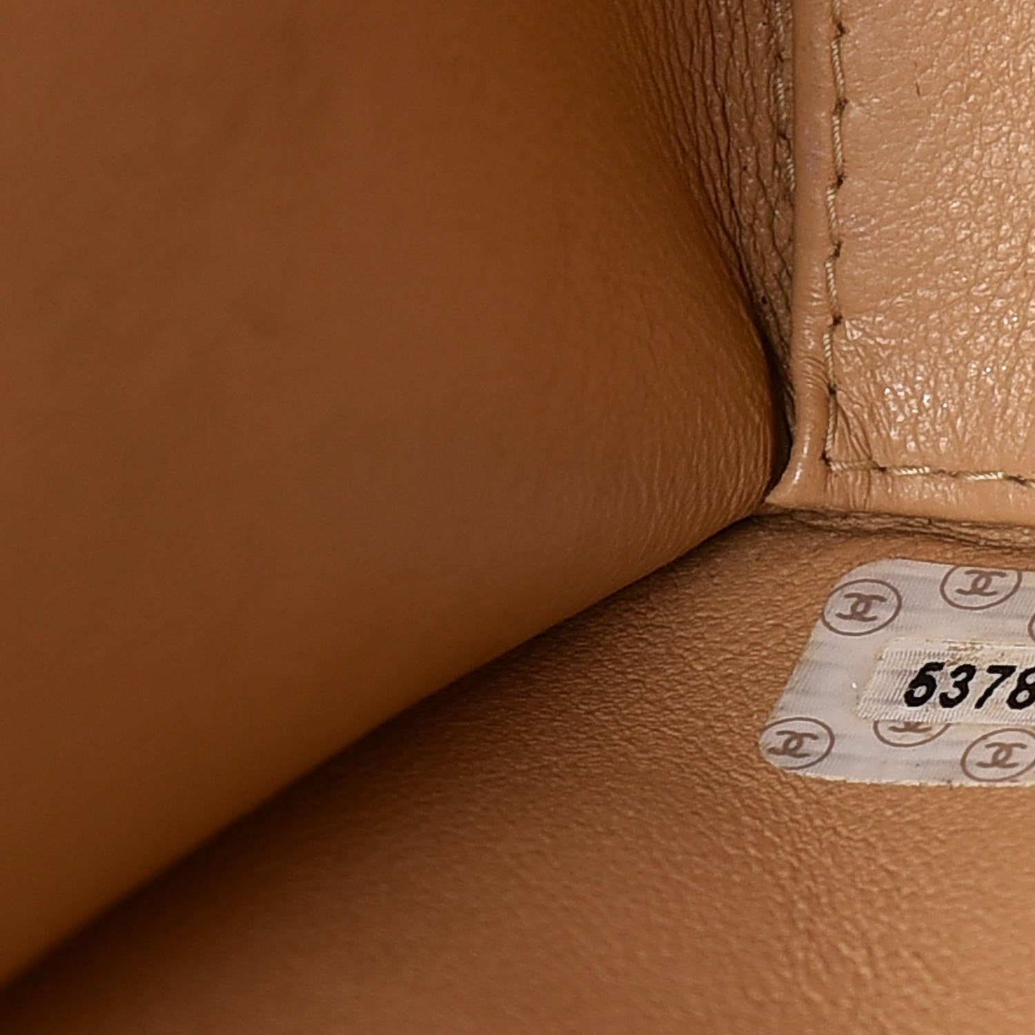 Chanel Caviar Stitched Jumbo Single Flap Beige 8 of 20