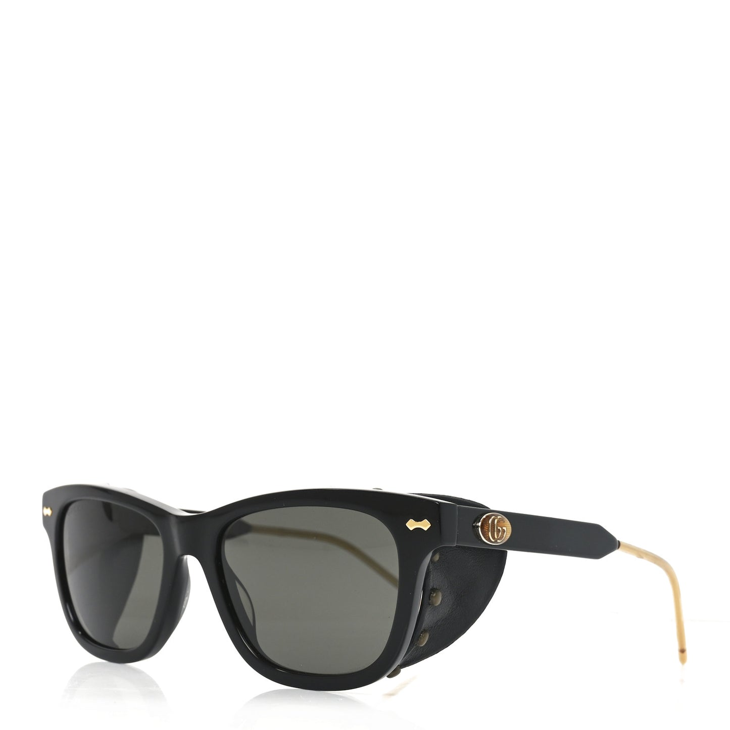 Acetate Square Frame Sunglasses GG0671S Black
