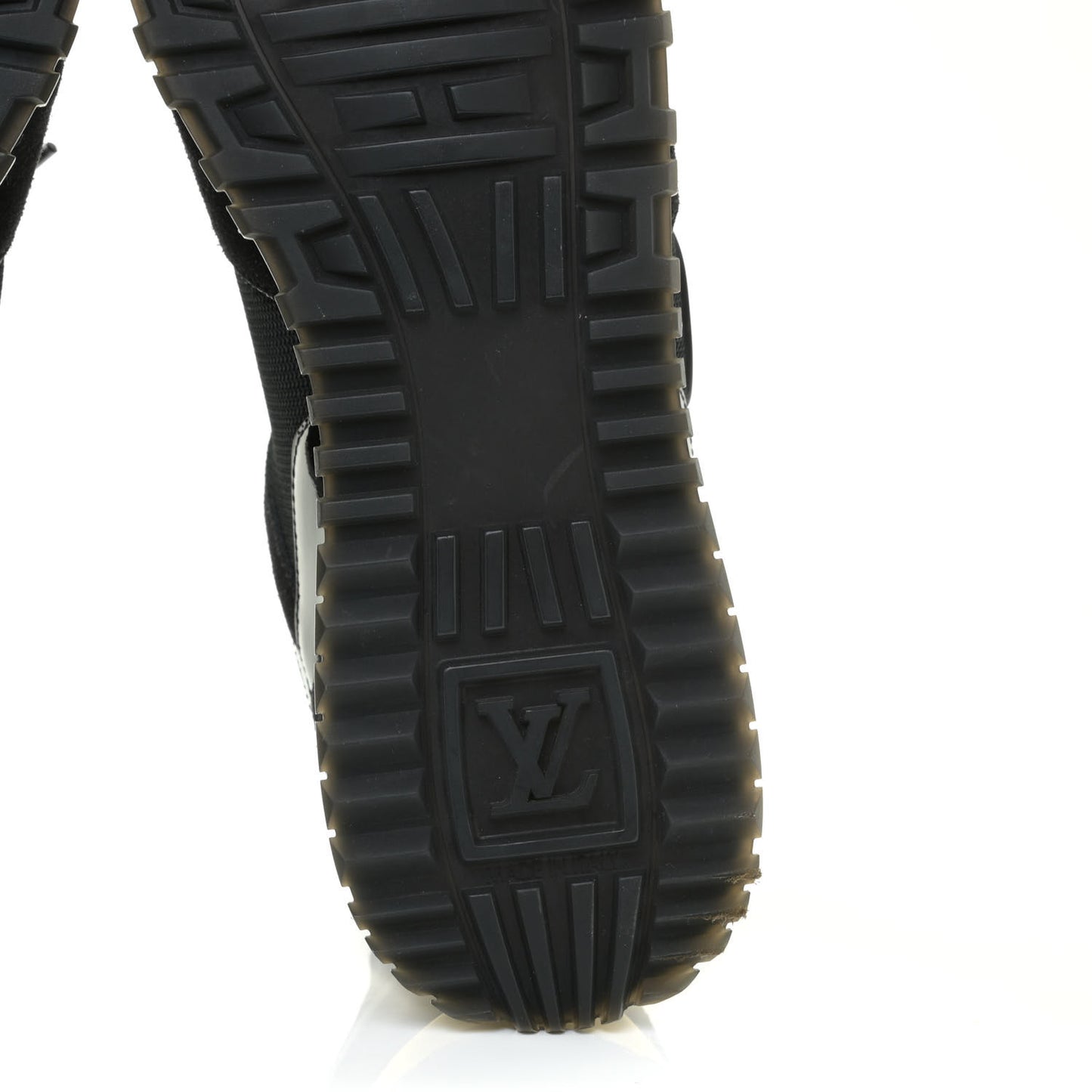 Suede Monogram Run Away Sneakers 38 Black