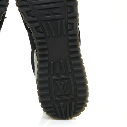 Louis Vuitton Suede Monogram Run Away Sneakers 38 Black 10 of 12