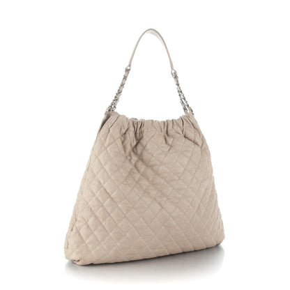 Chanel Caviar Quilted Large Elastic Tote Gray 11 of 13