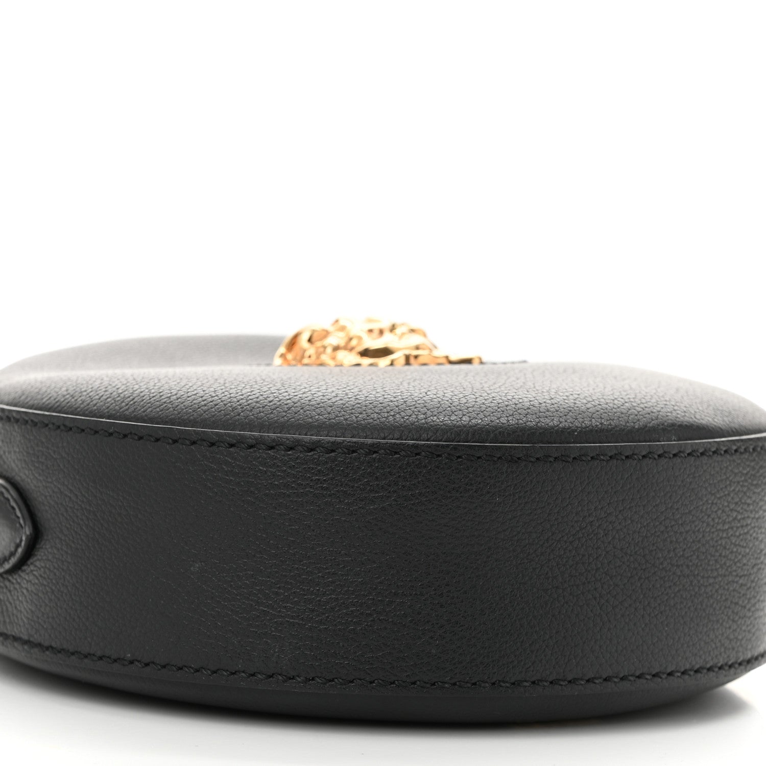Versace Calfskin La Medusa Round Camera Bag Black 8 of 9