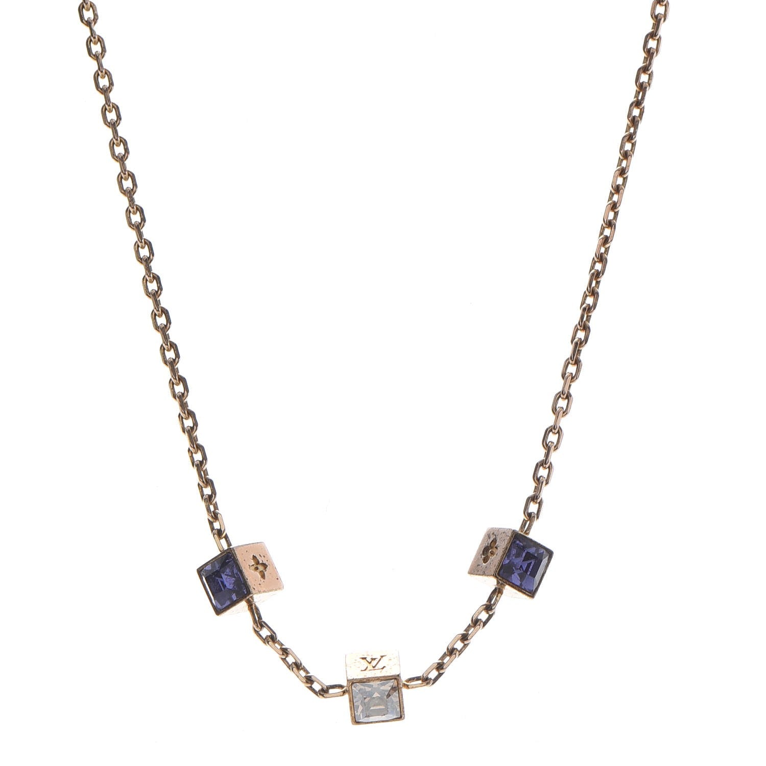 Louis Vuitton Swarovski Gamble Short Necklace Azur 1 of 8