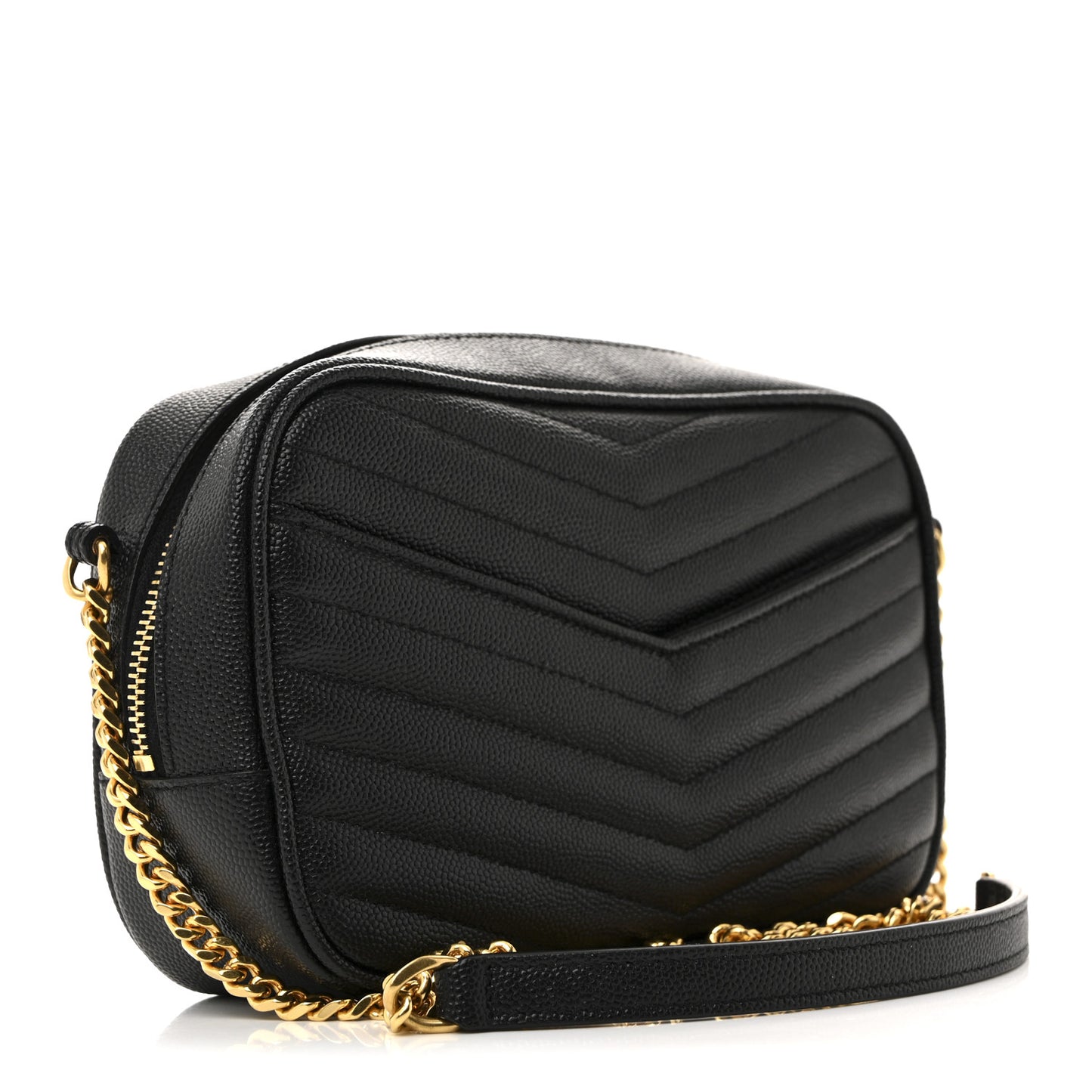 Grain De Poudre Matelasse Monogram Mini Lou Camera Bag Black