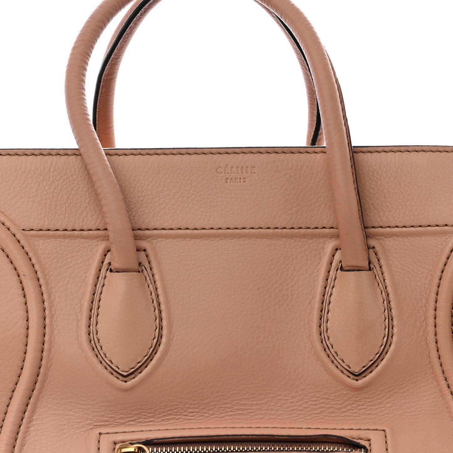 Supple Calfskin Medium Phantom Luggage Flesh