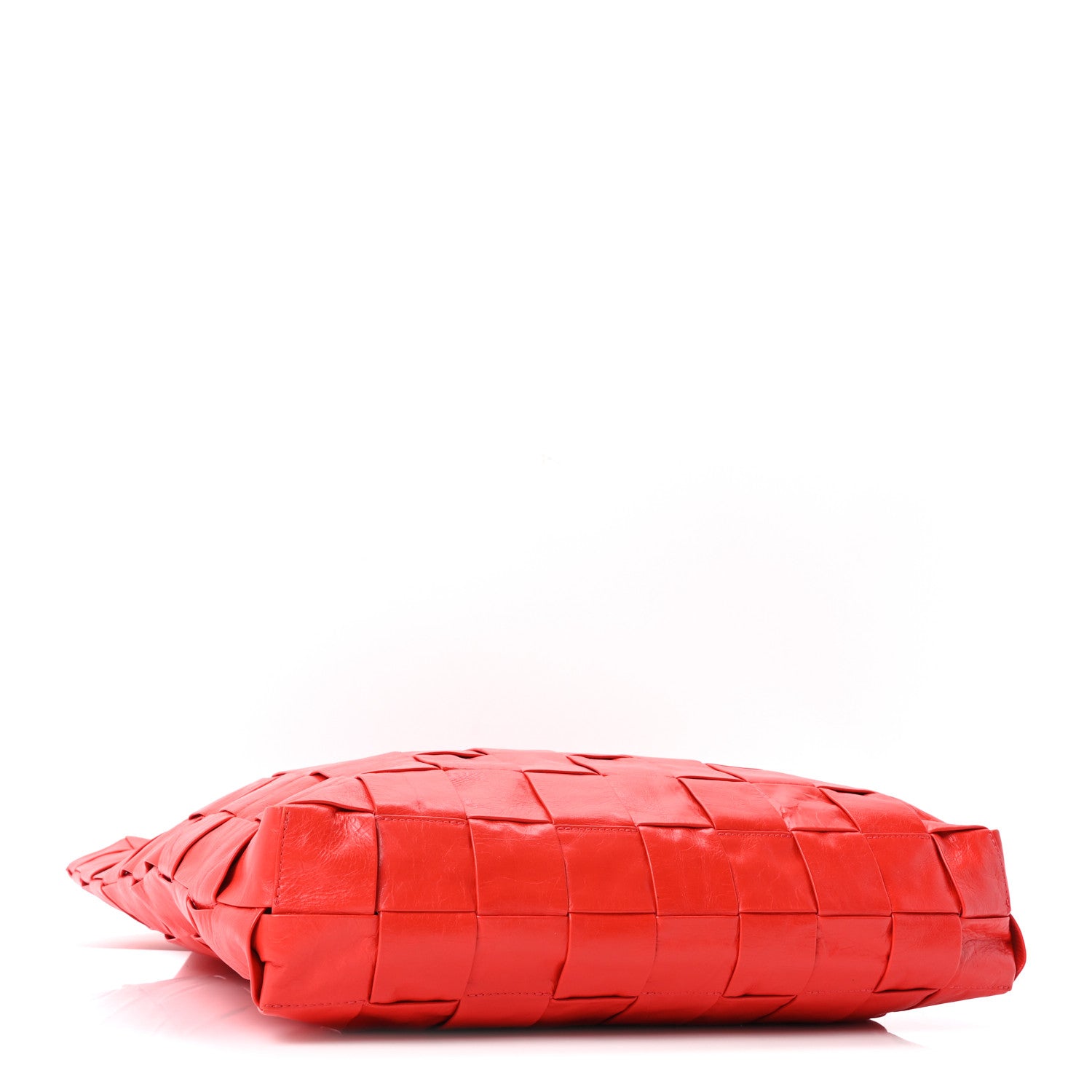 Bottega Veneta Calfskin Maxi Intrecciato Cassette Tote Tomato 5 of 11