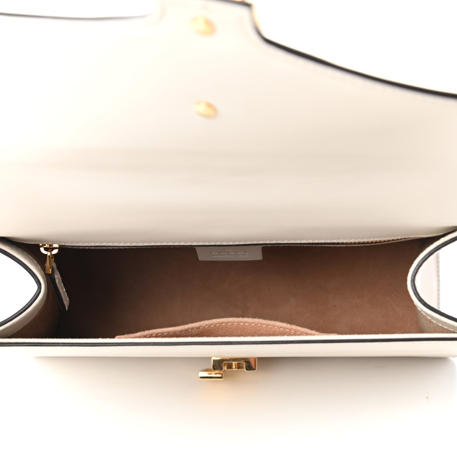Gucci Calfskin Small Sylvie Shoulder Bag Off White 5 of 11