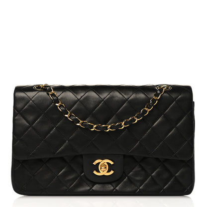 Chanel Lambskin Quilted Medium Double Flap Black 1 of 11