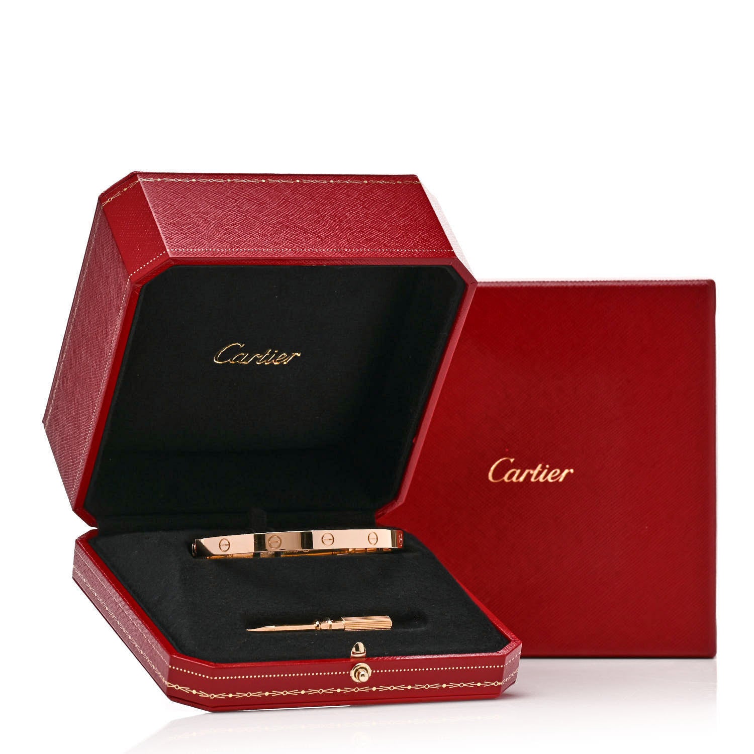 Cartier 18K Pink Gold LOVE Bracelet 17 9 of 9
