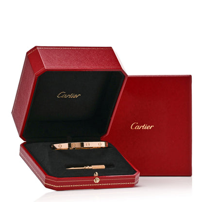 Cartier 18K Pink Gold LOVE Bracelet 17 9 of 9