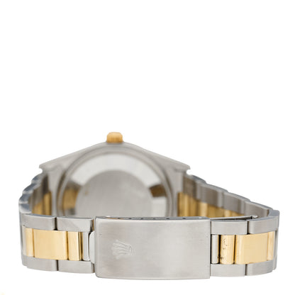 Rolex Stainless Steel 14K Yellow Gold 34mm Oyster Perpetual Date Watch Champagne 15003 3 of 4