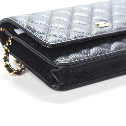Chanel Caviar Quilted Wallet On Chain WOC Black 9 of 10