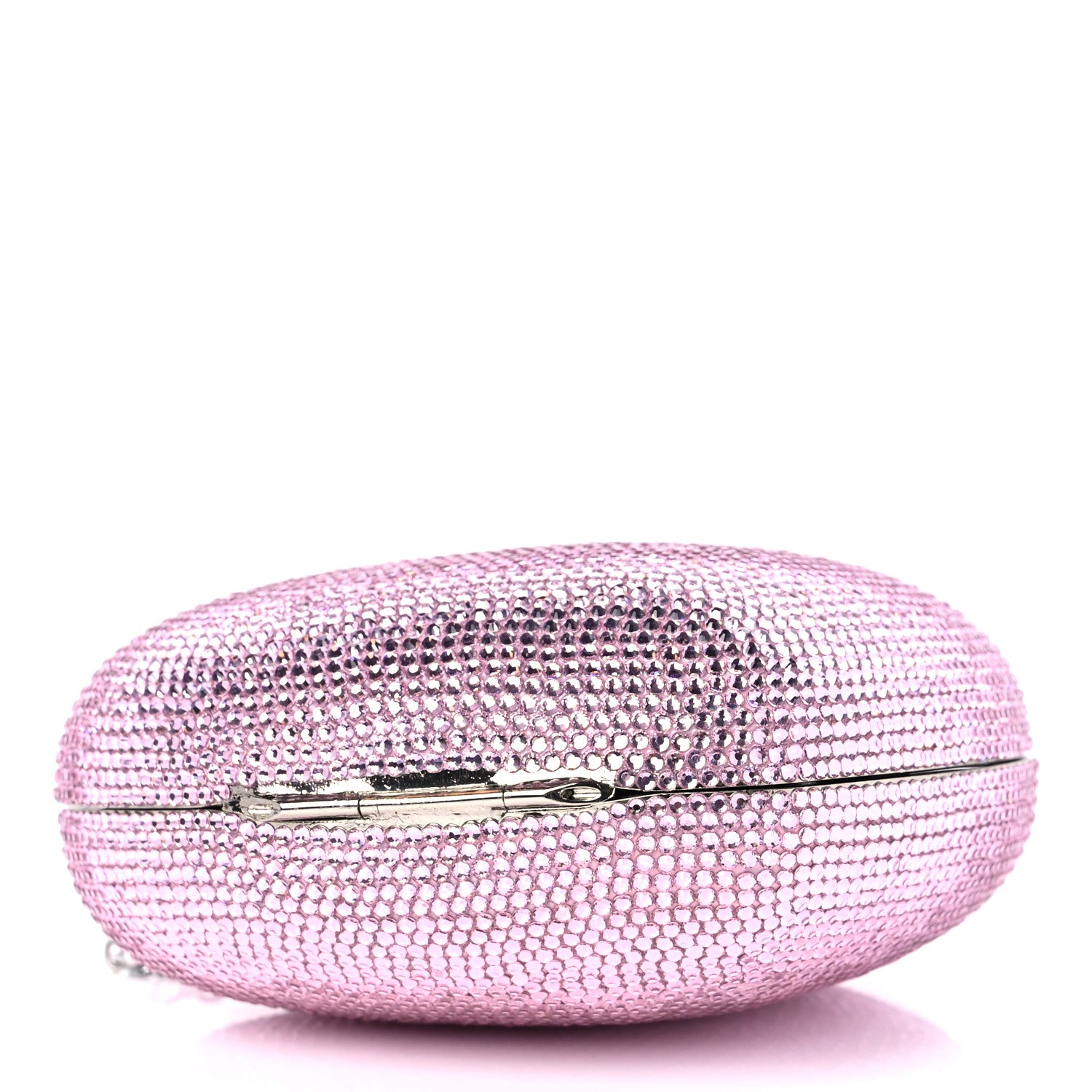 Judith Leiber Crystal Heart Minaudiere Clutch Pink 4 of 9