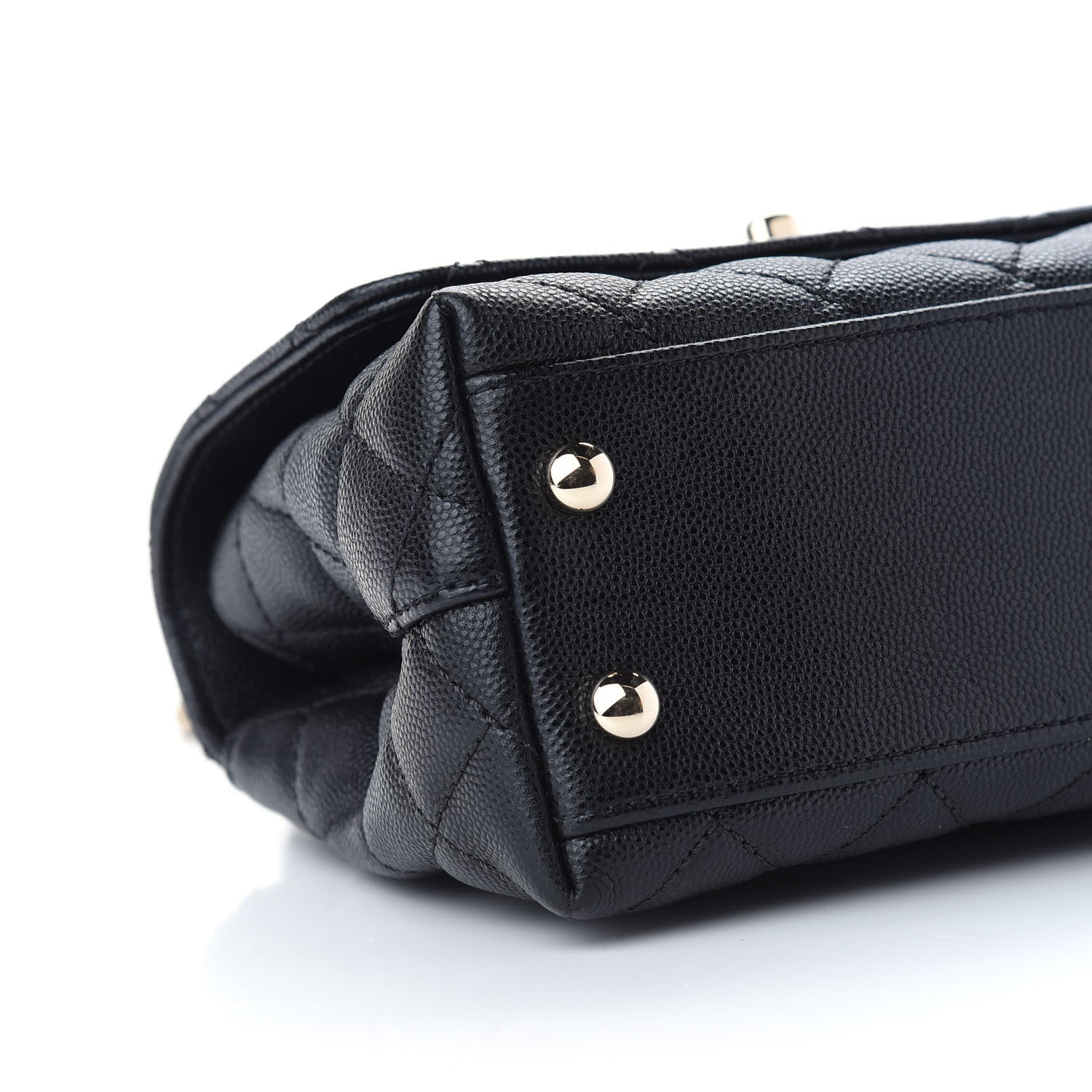 Chanel Caviar Quilted Extra Mini Coco Handle Flap Black 8 of 9