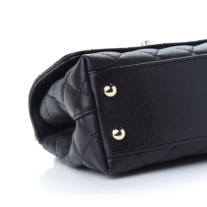 Chanel Caviar Quilted Extra Mini Coco Handle Flap Black 8 of 9