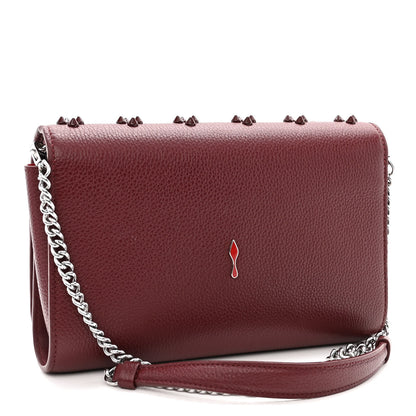 Christian Louboutin Calfskin Spikes Loubinthesky Paloma Clutch 3 of 13