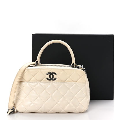 Chanel Lambskin Quilted Medium Trendy CC Bowling Bag White 13 of 13