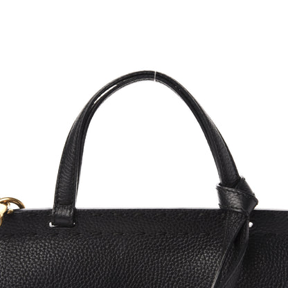 Gucci Calfskin Mini GG Marmont Top Handle Bag Black 13 of 15