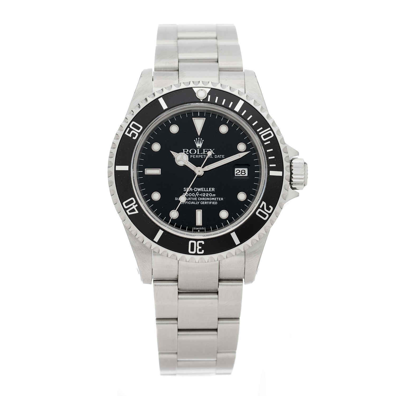 Rolex Stainless Steel 40mm Sea-Dweller Oyster Perpetual Watch Black 16600 1 of 4