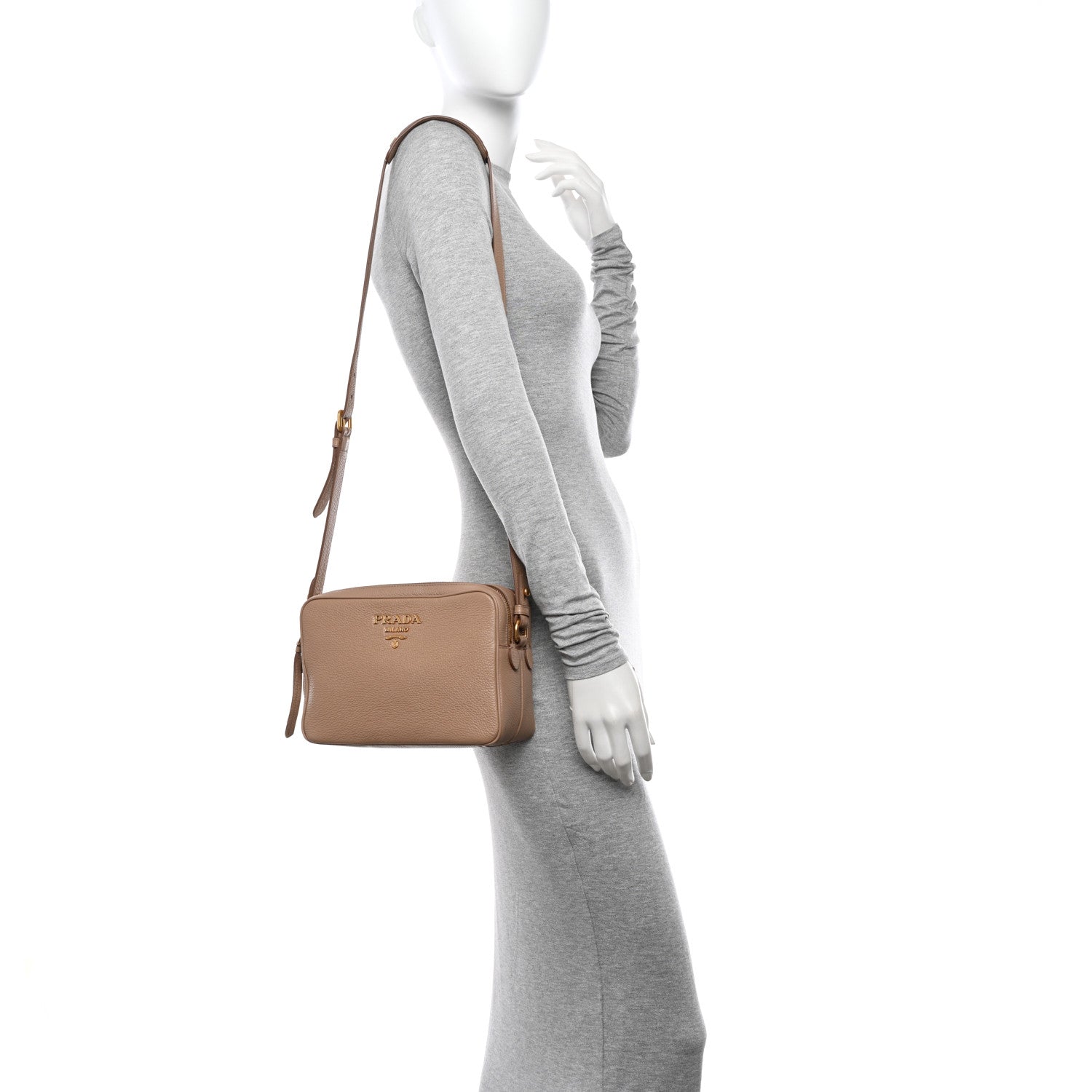 Prada Vitello Phenix Camera Bag Cammeo 2 of 14