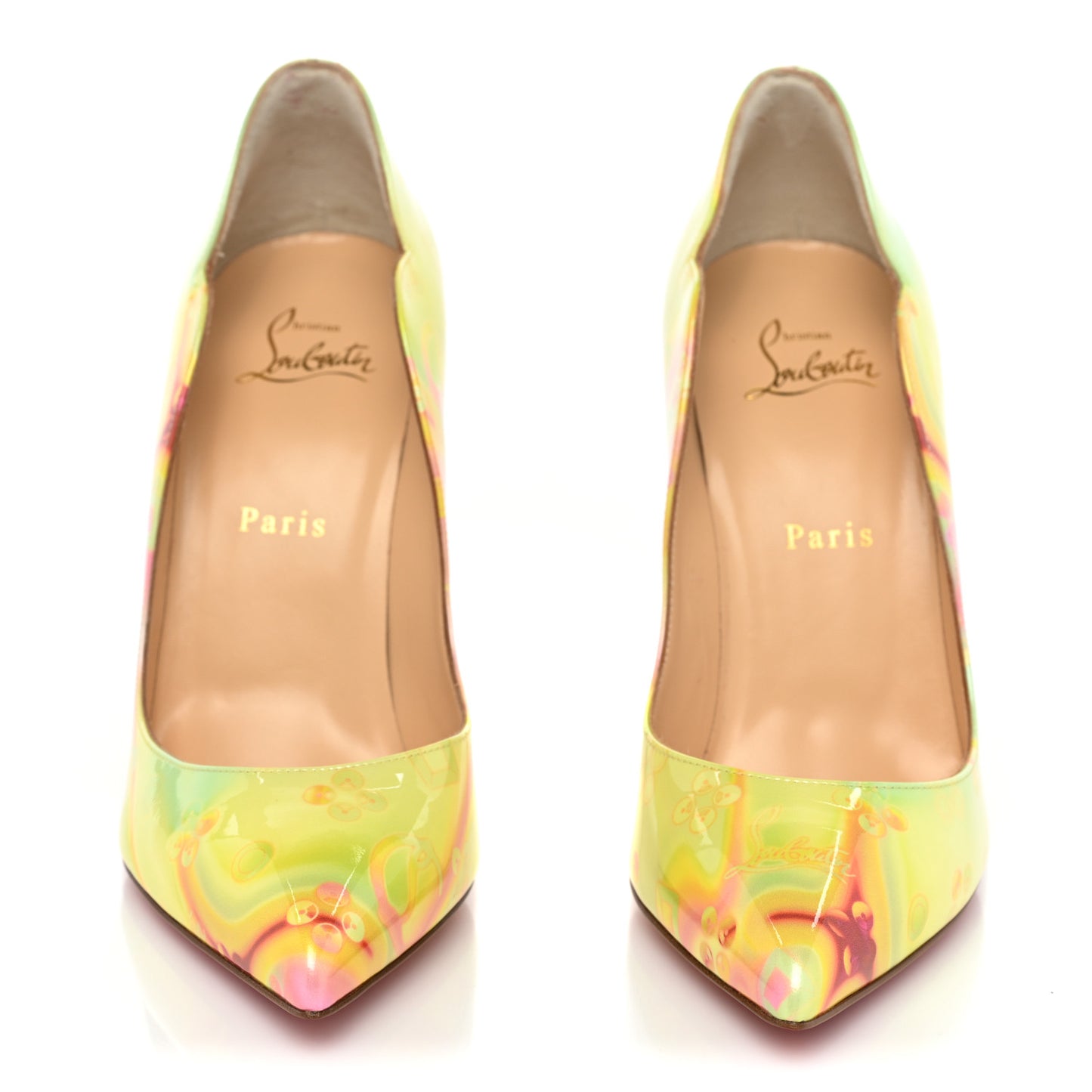 Patent Loubi Marble Hot Chick 100 Pumps 39 Multicolor