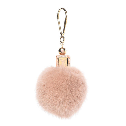 Louis Vuitton Mink Fur Fluffy Bag Charm Blush 1 of 2