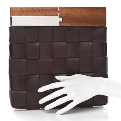 Bottega Veneta Nappa Intrecciato The Snap Clutch Grape 2 of 9