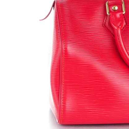 Louis Vuitton Epi Speedy 25 Castillan Red 8 of 11