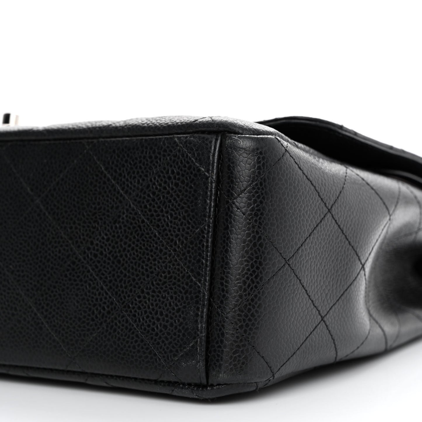 Caviar Quilted Maxi Double Flap Black
