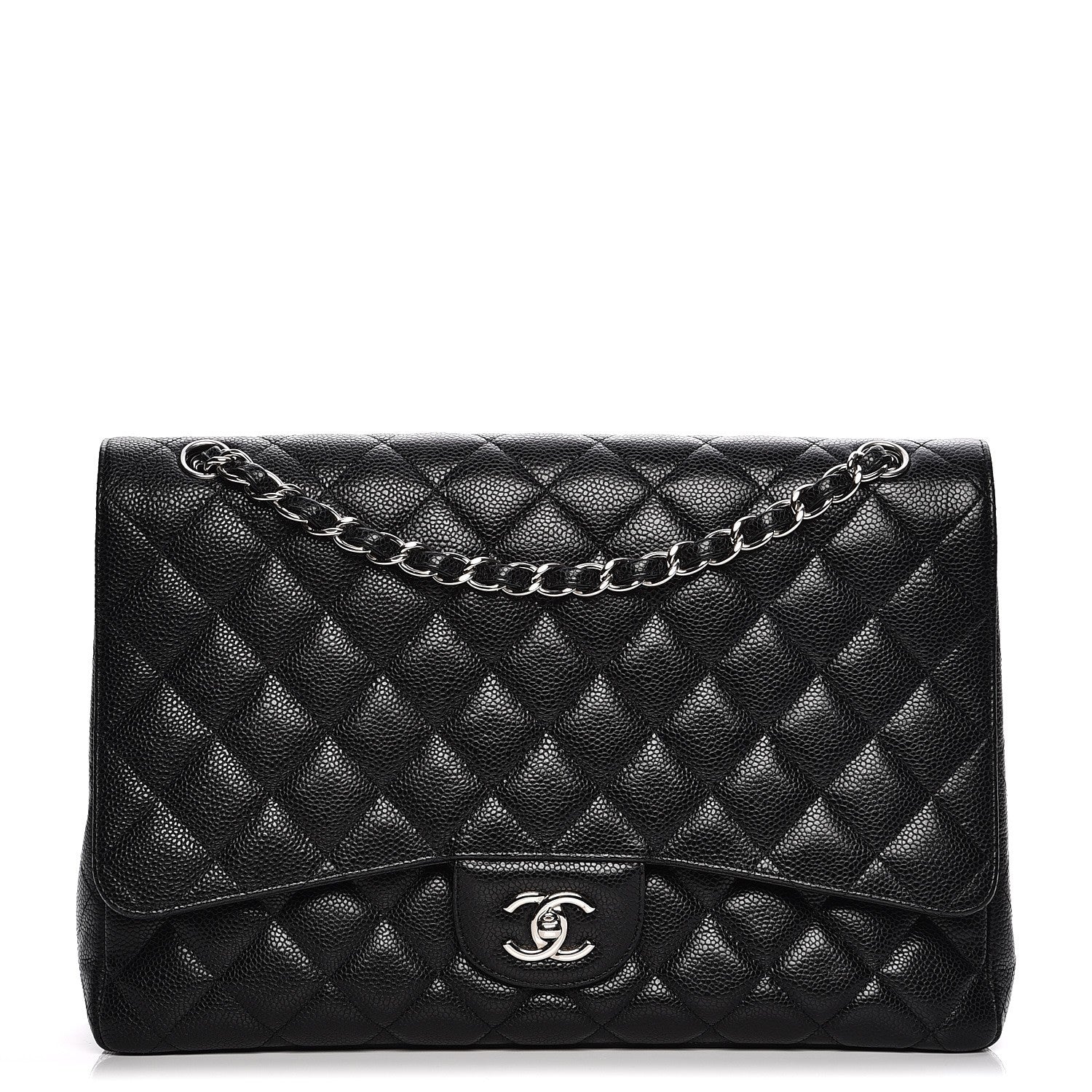 Chanel Caviar Quilted Maxi Single Flap Black 1 of 8