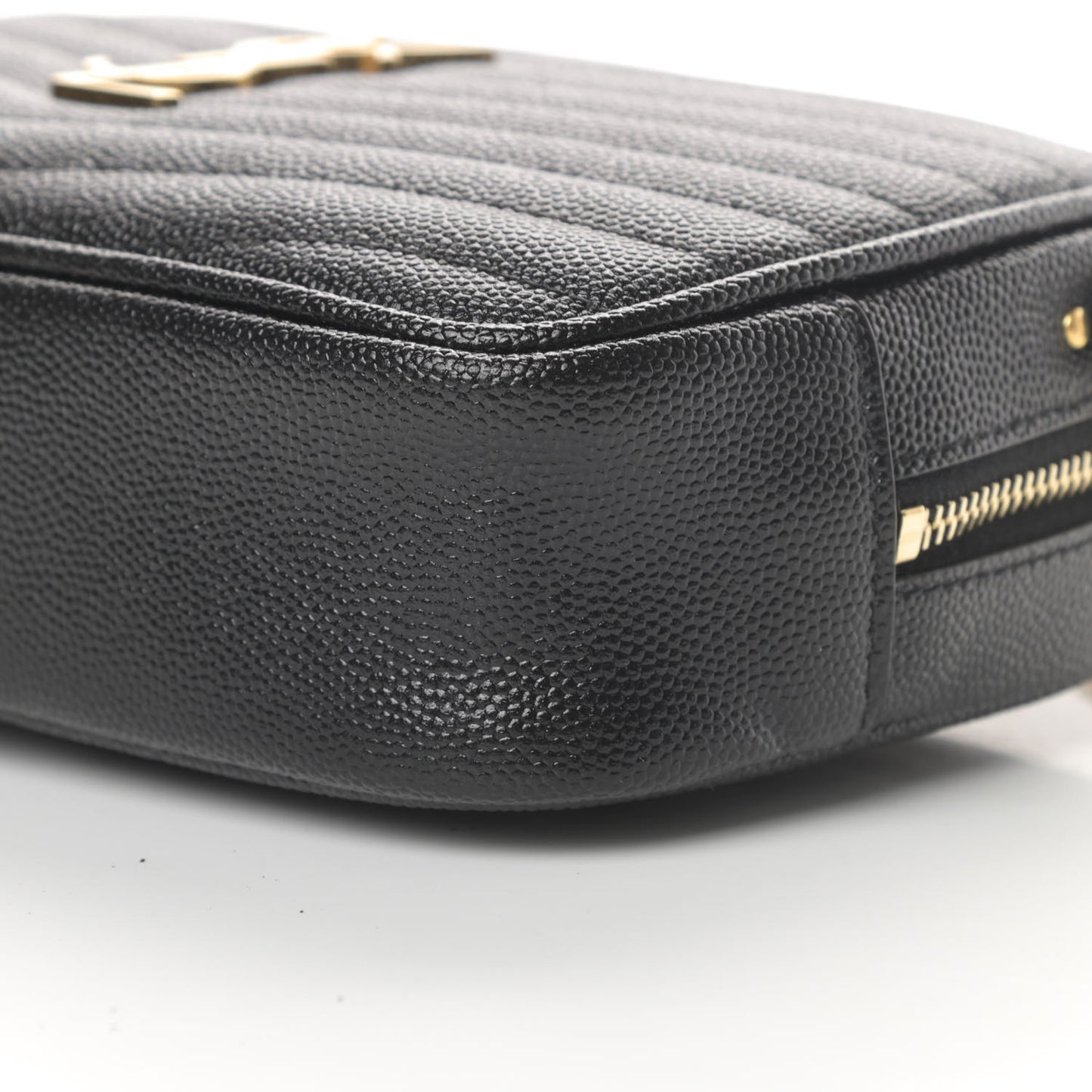 Grain De Poudre Matelasse Monogram Mini Lou Camera Bag Black