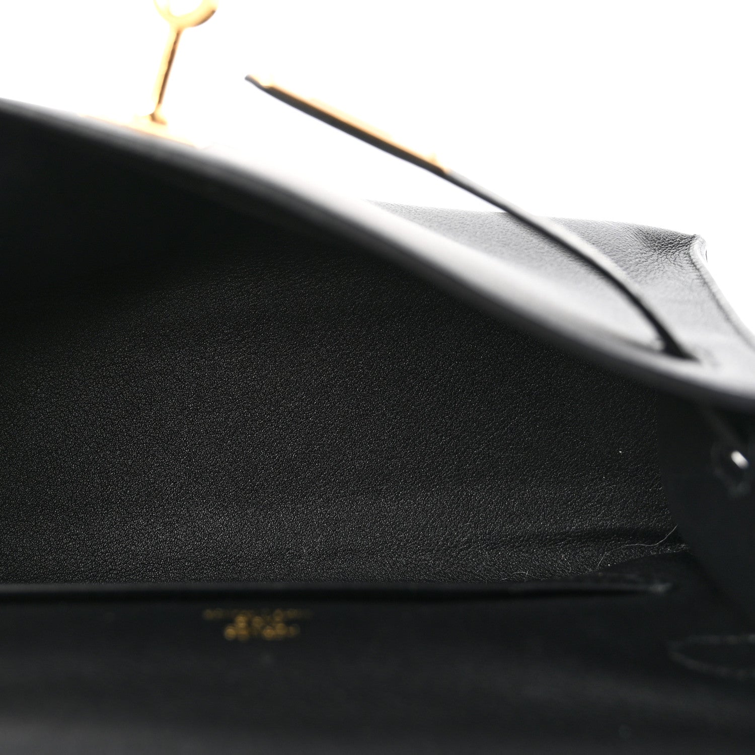 Hermes Swift Kelly Pochette Clutch Black 5 of 7