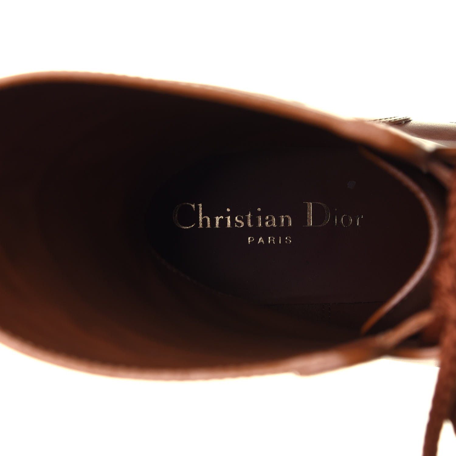 Christian Dior Calfskin Dior Quest 35mm Hiking Boots 38.5 Golden Saddle 6 of 7