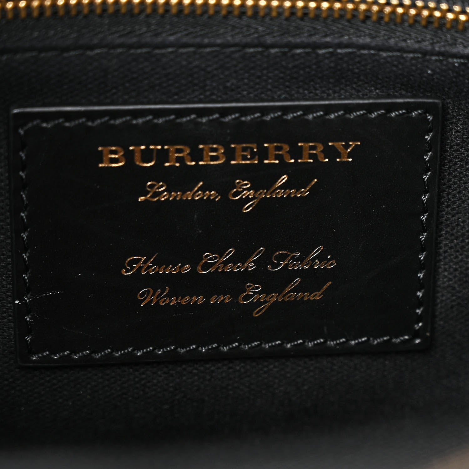 Burberry Derby Calfskin House Check Medium Camberley Black 7 of 12