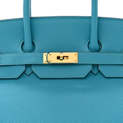 Hermes Togo Birkin 35 Turquoise 8 of 12